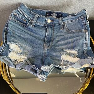 Vintage Hollister High Rise Shorts Stretch Denim Jean Grunge BTS Size Girl 5 W27